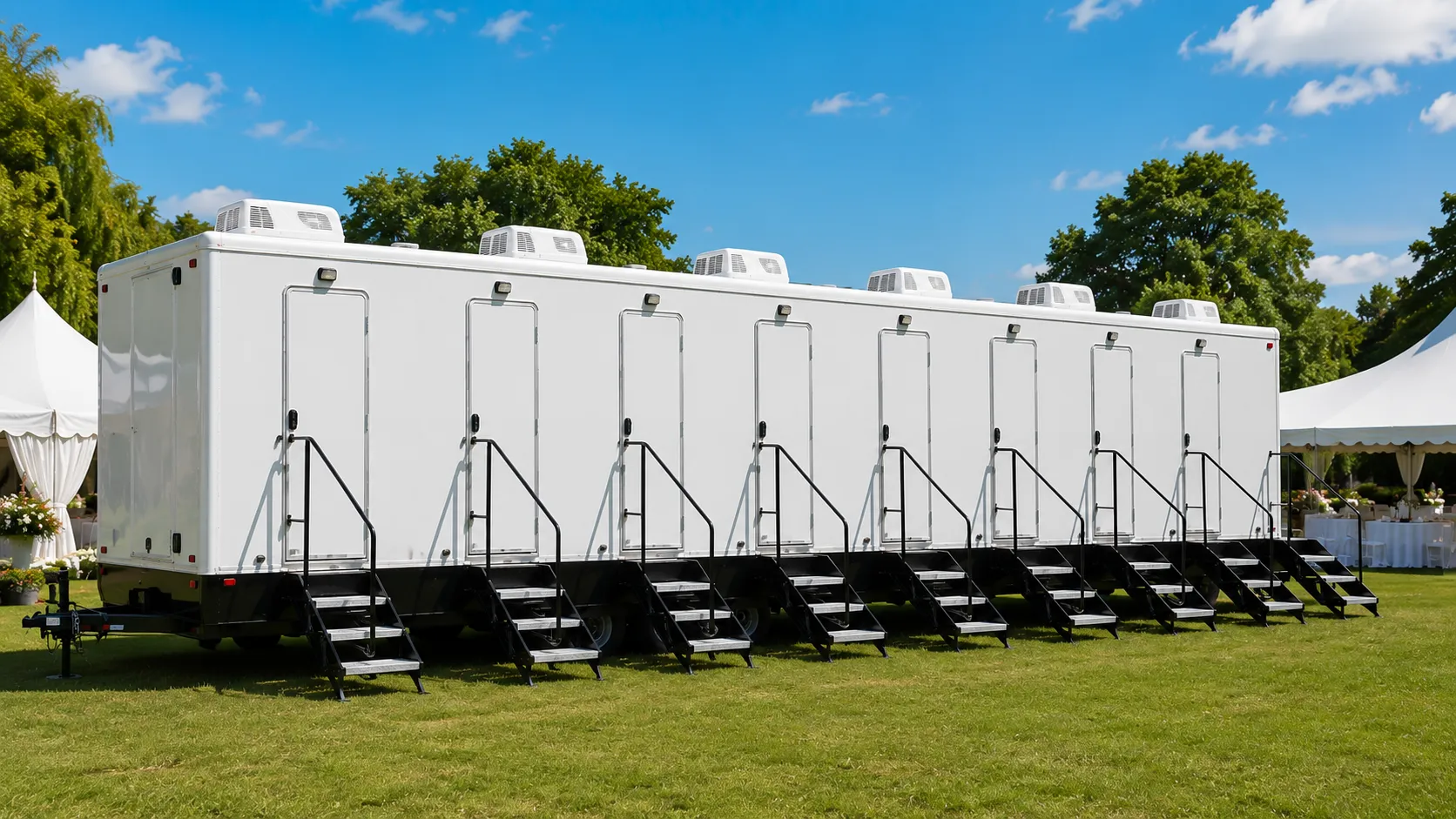 8 Stall Restroom Trailer in Victorville, CA