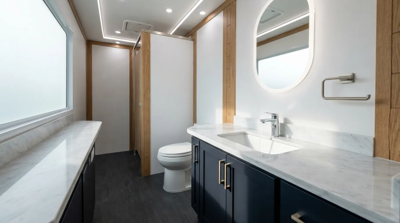 Luxury Restroom Trailer in Victorville, CA