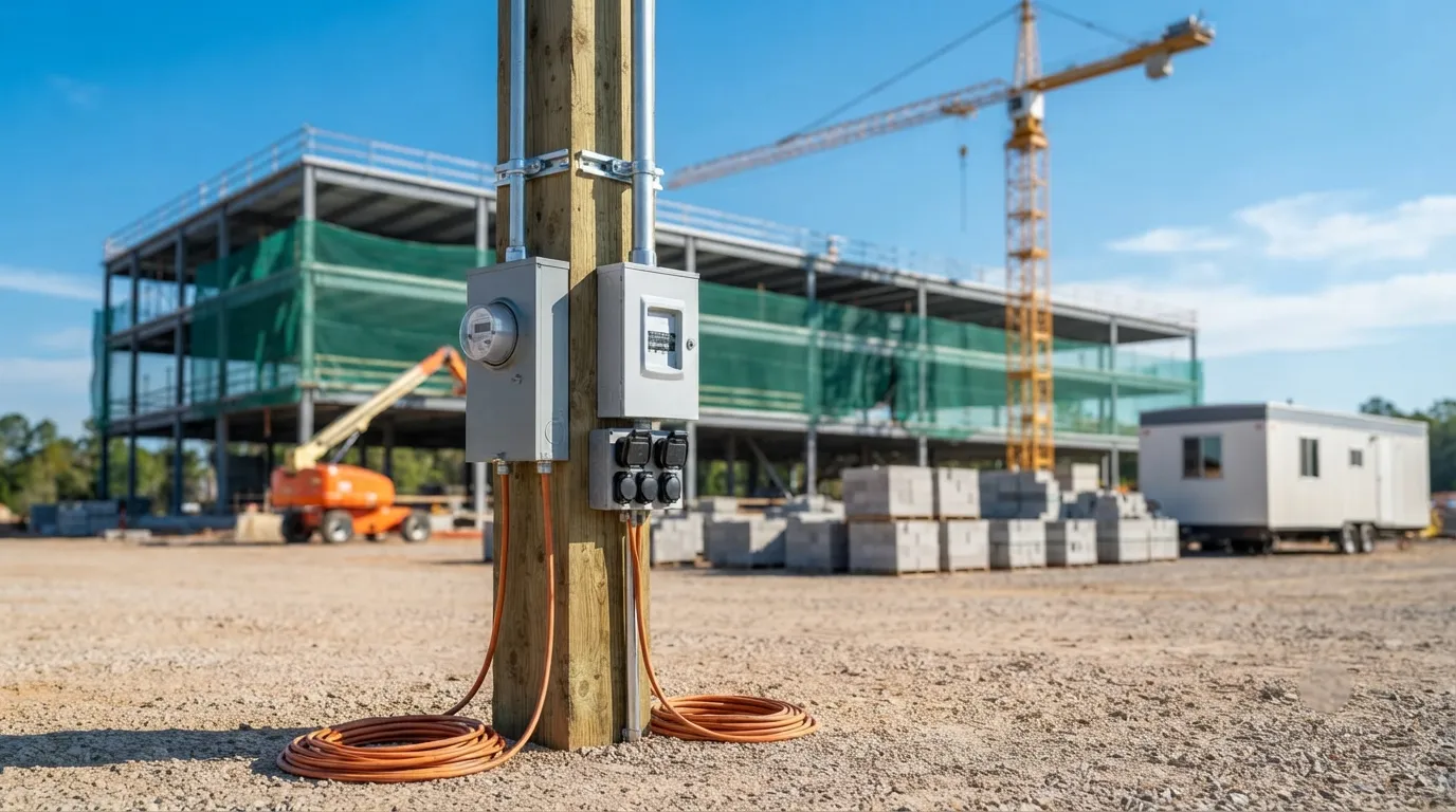 Temporary Power Pole in Victorville, CA